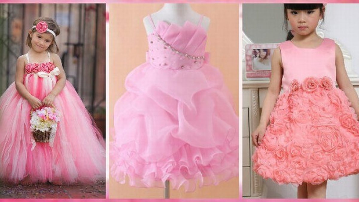 Girls Pink Party Dress - Alice