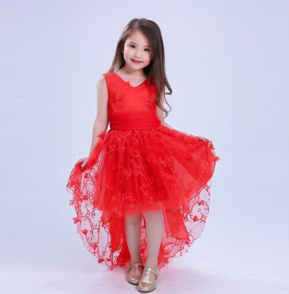 Buy SOFYANA Wish Little Girls A-Line Princess Gown Kids Birthday Maxi Long  Dress Gajri 7-8 Years at Amazon.in