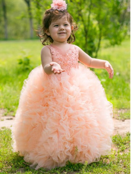 cute baby girl with frock