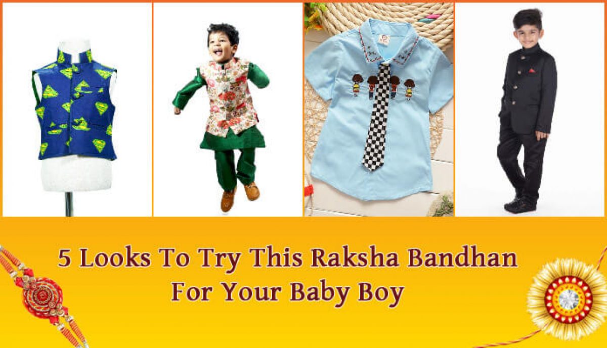 baby boy looks raksha bandhan dresses