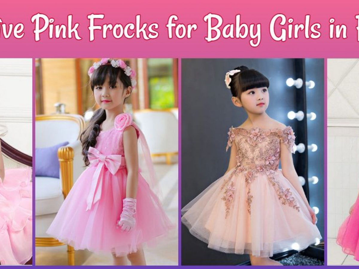 baby frock pink colour
