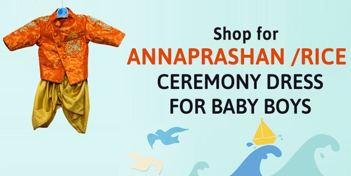 annaprashan rice ceremonydress baby boy