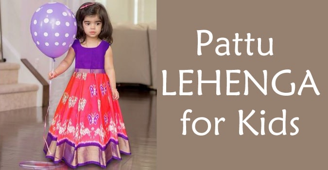 pattu dress for baby girl