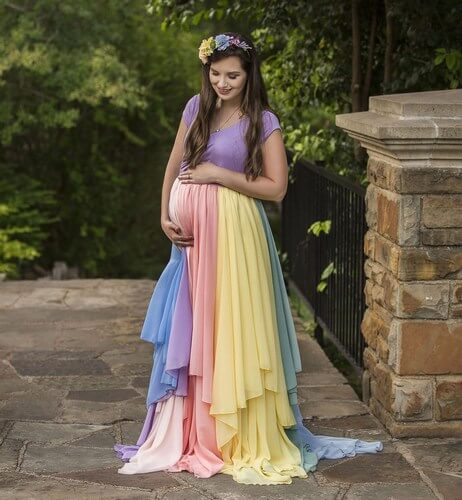Maternity Photo Gown- Stretchable