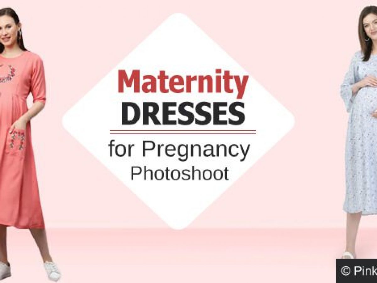 Baby Blue Maternity Photoshoot Dress with long trail