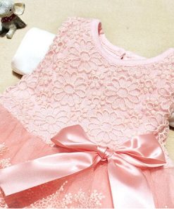 peach baby fashion dress