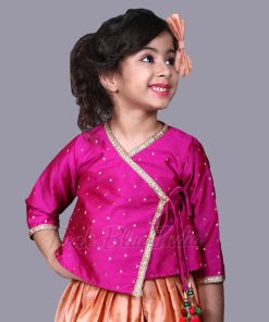 Angrakha- Buy Designer Baby Girl Angarkha Style Dress Online
