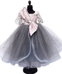 Baby Girl Bell Sleeves Dress Online, Party bell sleeves gown