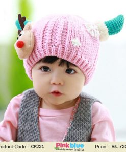pink-knitted baby cap