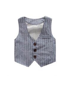 Boys Wedding Clothing Bow Tie Shirt with Waistcoat and Pant Sets