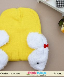 yellow baby warm cap