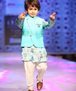 Kurta Pajama with Stylish Jacket For 4-5 Years Baby Boy