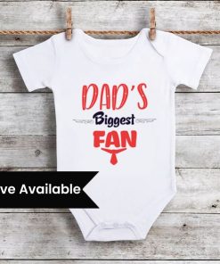 Daddy's Biggest Fan Baby Onesie | Newborn Half/Full Sleeve Bodysuit