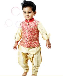 Children Ethnic Wear Jacket Jodhpuri Breeches and Kurta Set - Indian Wedding Dress
