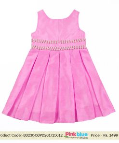 Childrens Designer Birthday Party Dress Pink – Baby Wedding Wear India