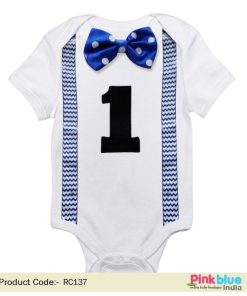 Suspenders/Bowtie Birthday Onesie, Baby Boy Bodysuit, 1st Birthday gift