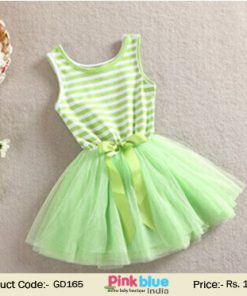 green baby summer dress