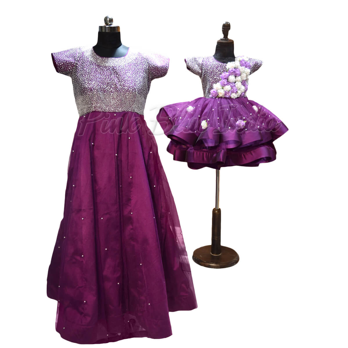 Party Wear Western Wear Mom And Daughter Combo Dress at best price in  Chennai