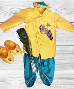 Jacket Dhoti Kurta Set Infants Wear - Newborn Baby Boy Ethnic Party Wear