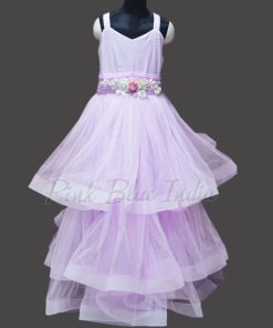 Lilac Color dress Baby Girl, lavender colour frock Party wear Gown Online