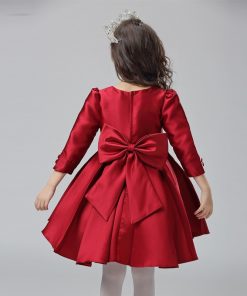 Classy Red Baby Partywear Dress for Little Girls