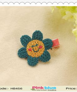 Baby Girls Hair Clip with Flower Motif