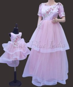 Mommy Daughter Birthday Dress, mother daughter matching outfits party gown