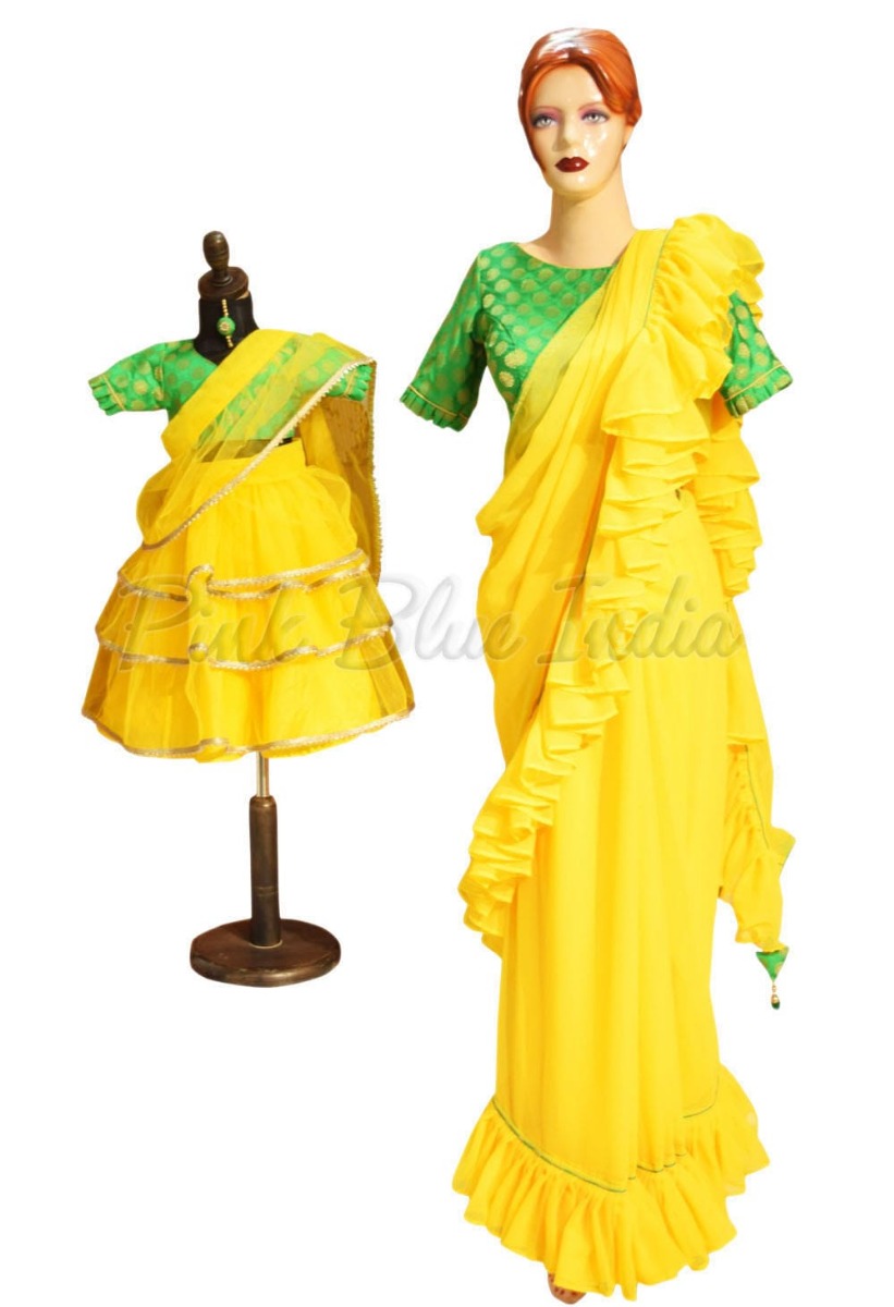 Buy Indian Mother Daughter Matching Set Lehenga Choli for Women Designer  Lengha Wedding Bridesmaid Dresses Brocade Lehenga Blouse Online in India -  Etsy