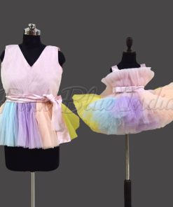 Mother Daughter Unicorn Theme Combo Dress Online