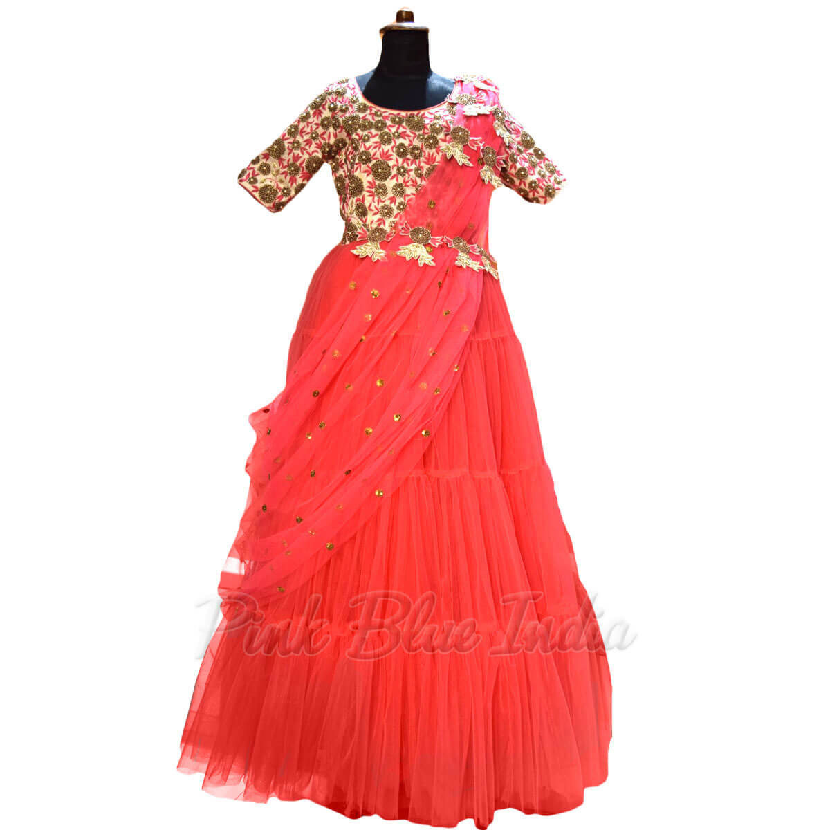 New Mother And Daughter Matching Party Wear Lehenga Combo
