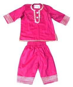 Baby Boy Cotton Silk Kurta Pajama Set online India