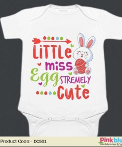 Easter Bunny Baby Romper - Personalised Boy Girl Easter Outfit