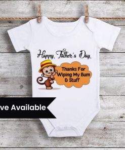 Personalised Fathers Day Baby Romper, Custom fathers day newborn onesie