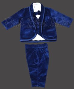 baby Boy Velvet Party/Festive Indian Blazer Coat Suit
