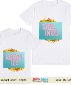Siblings Roomies Personalised Baby T-Shirt Online India