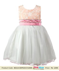 Baby Toddler Girl Peach Flower Petal Wedding Dress Boutique Online