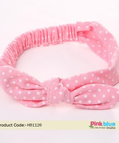 Top Knot Tie Baby Girl Headband, Pink Baby Head Wrap Accessories Online