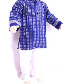 kids blue kurta white pajama