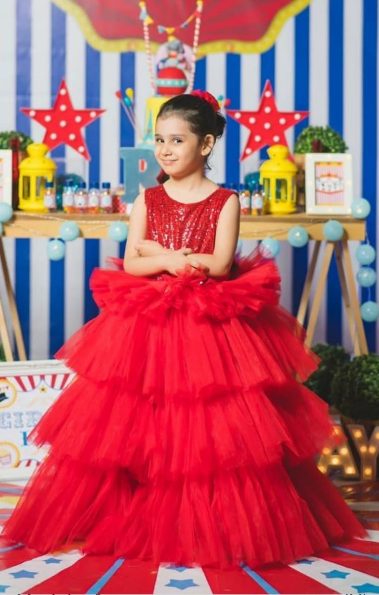 Red Dress - Buy Red Party High Low Baby Dress Online for Kids