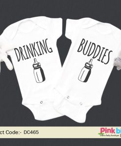 Twin baby outfits funny Twin Onesies, Twin Boy Girl Matching funny Clothing