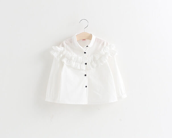 Buy New Fashion Style White Baby Girl Top for Summer Outing