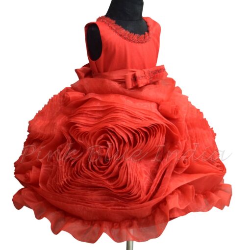 baby-girl-red-rosette-3d-gown-dress