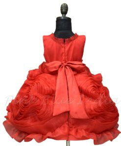 baby-girl-red-rosette-3d-gown-dress
